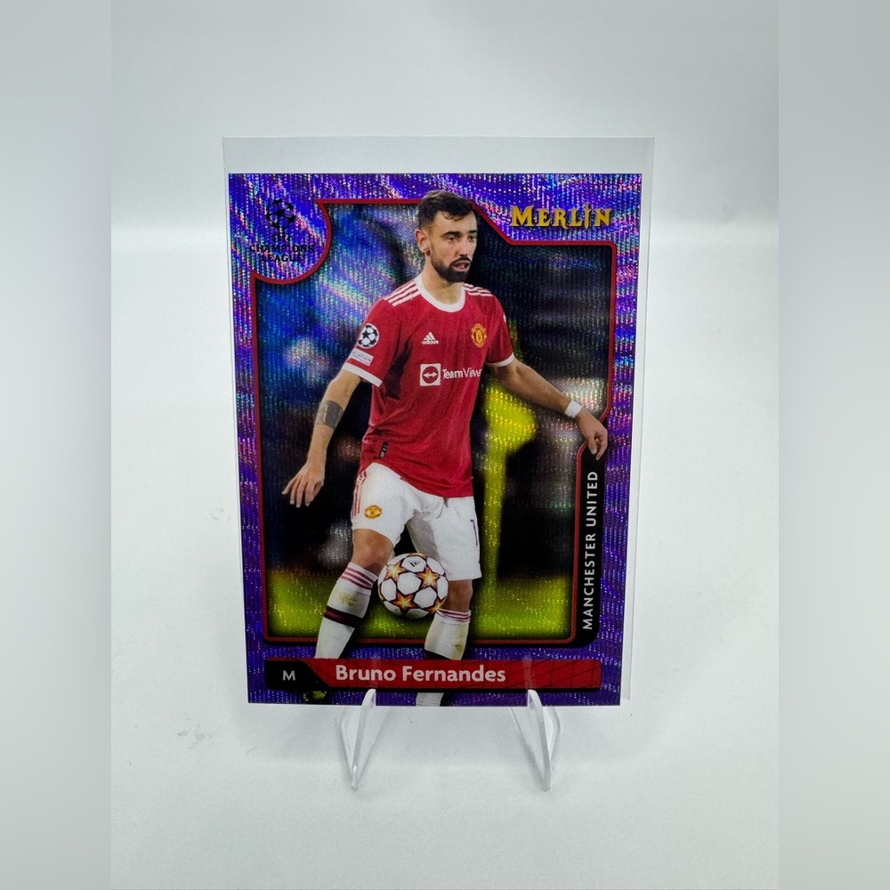 Bruno Fernandes Merlin No. 5 Purple Wave 09/15 Pack Fresh